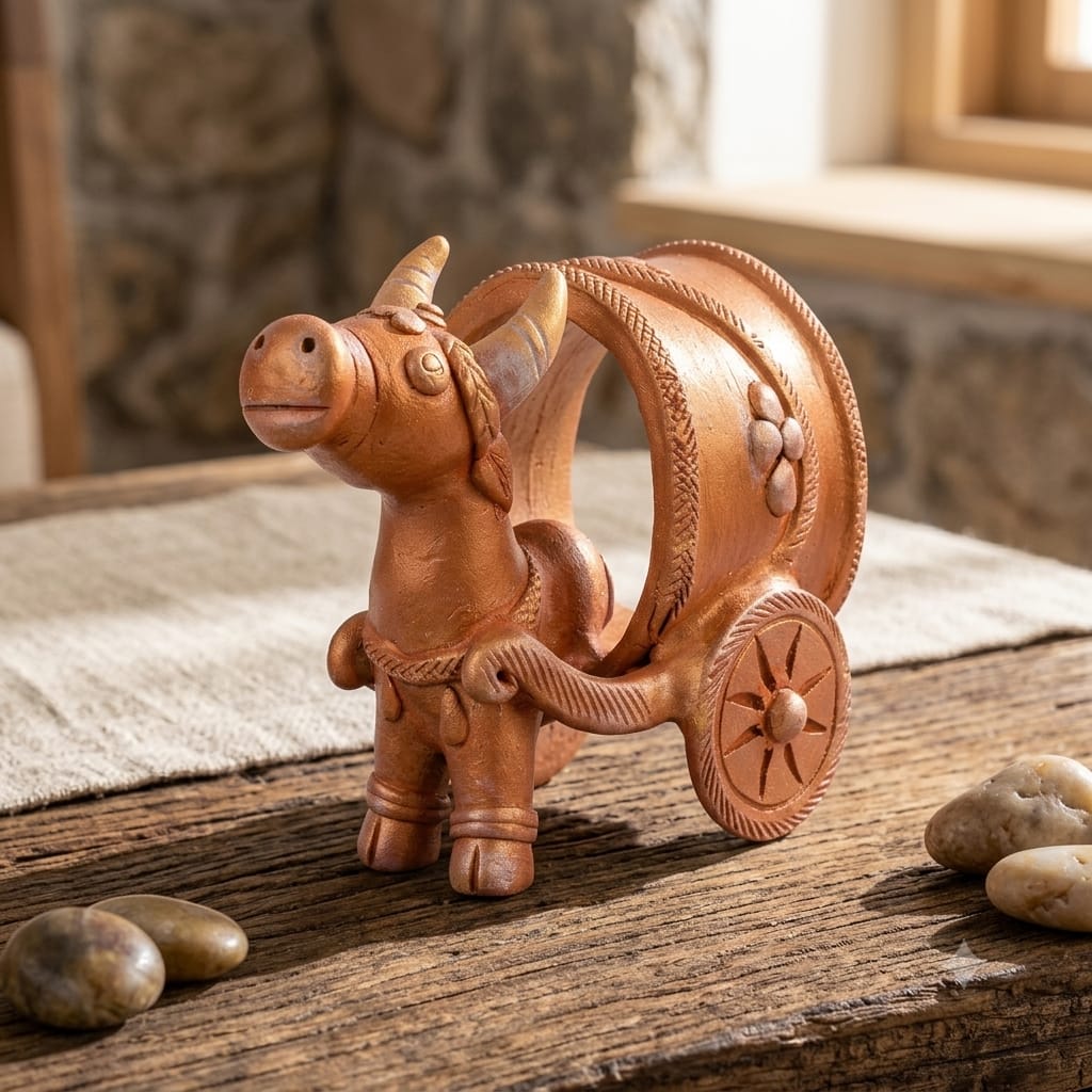 gorakhpur terracotta bullockcart palki